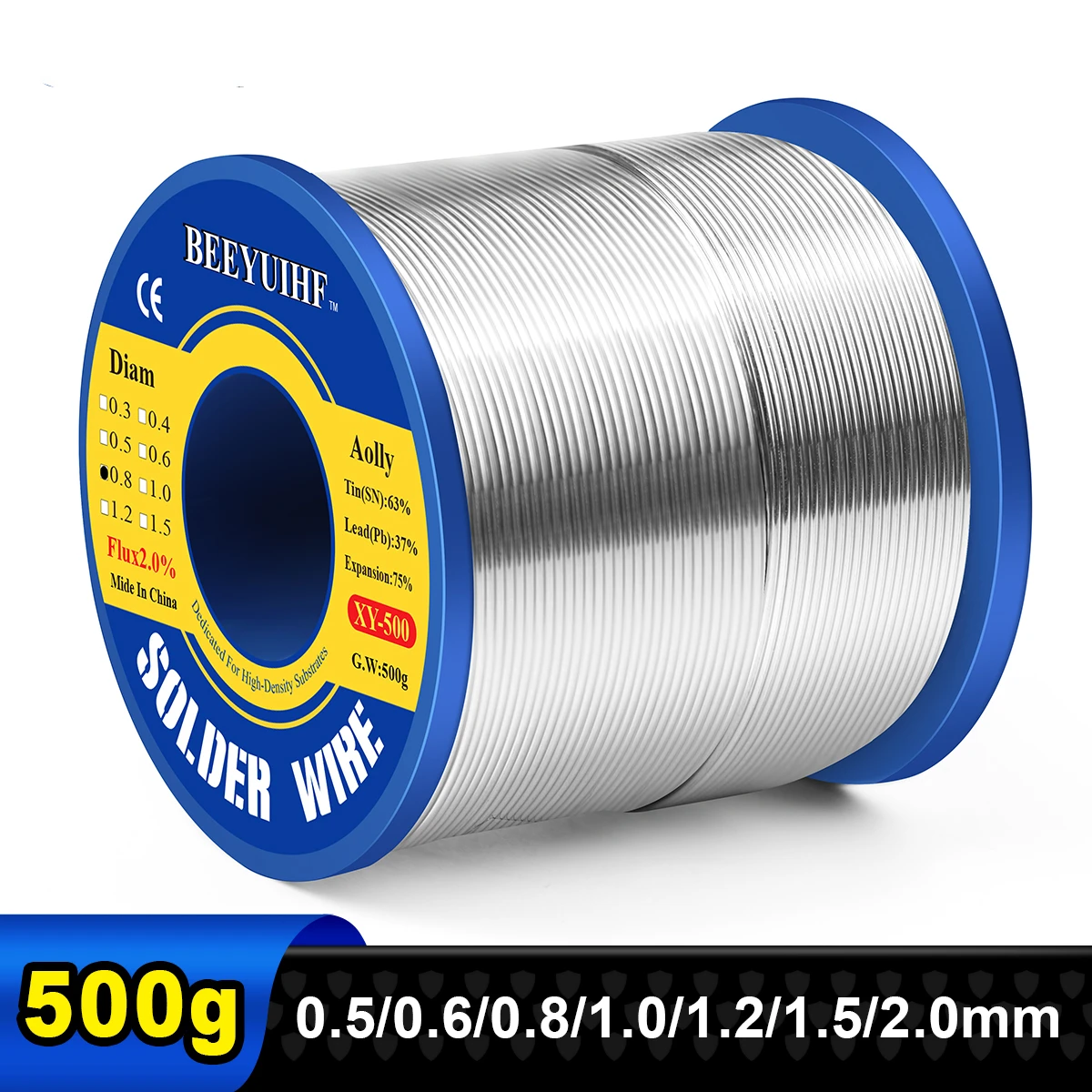 

Оловянная проволока для пайки, 500 г, 2.0%/0,5/0,6/0,8/1,0/1,2/1,5/2,0 мм