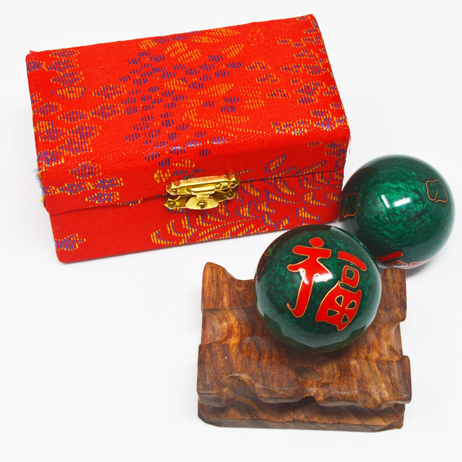 Feng Shui Chinese Feng Shui Yin-Yang 1.65'' Baoding Ball Health Exercise Ball Meditation Hand Balls 2