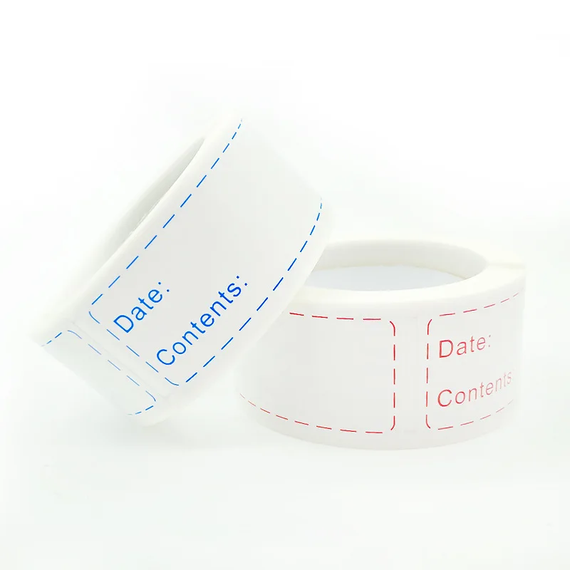 

125pcs/roll Date Content Label Kitchen Sticker for Refrigerator Freezer Food Storage DIY Handmade Stickers Bottle Packing