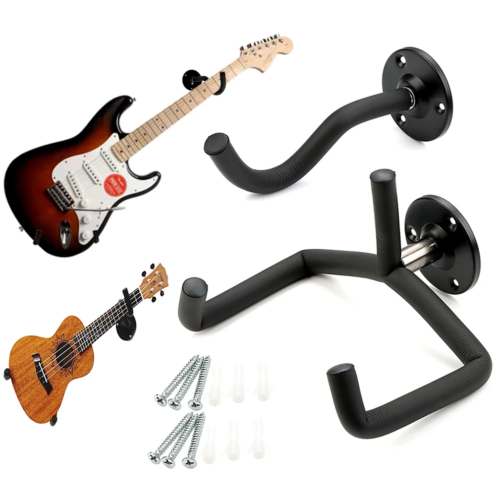 2Pcs Guitar Hook Holder Stand Heavy Duty Guitar Wall Hanger Hooks Guitar Display Hook for Acoustic Electric Guitar Classic Bass