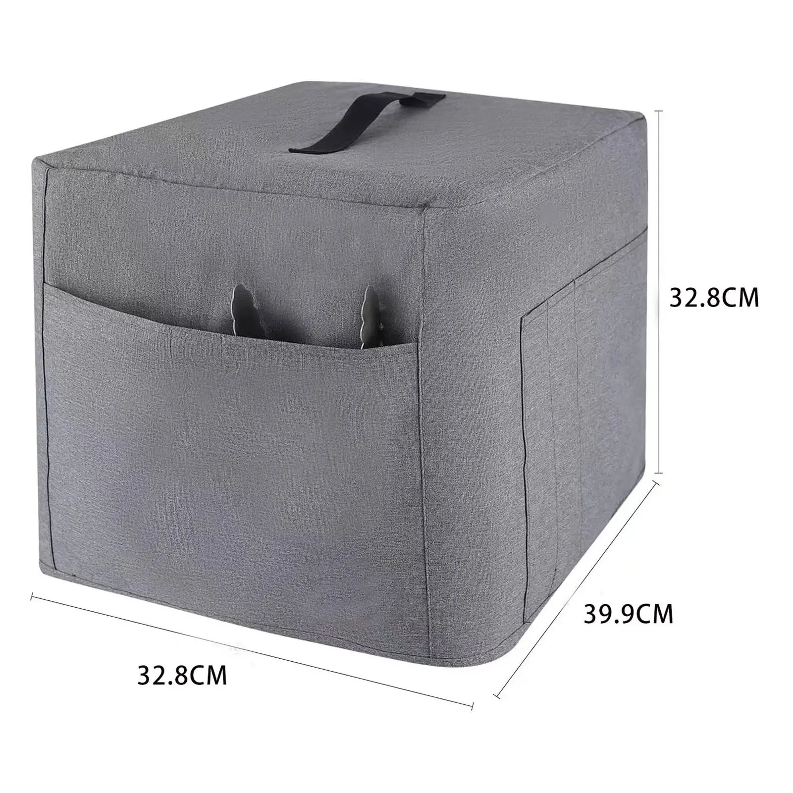 Jiueut Red Air Fryer Dust Cover with Pockets for Cooking