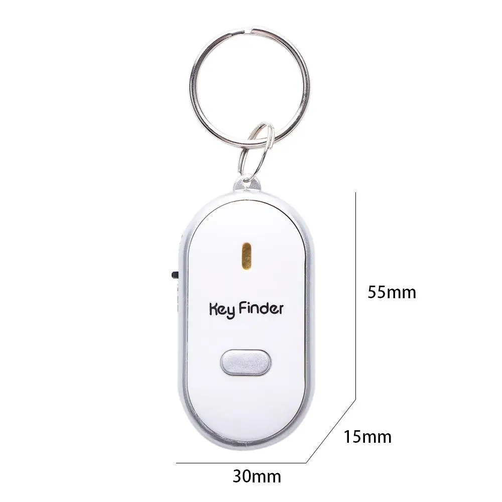 Mini Beeping Key Locator Keychain Light Torch Pet Tracker Locator Tracker Sound Control Alarm Keyfinder LED Whistle Key Finder Key Finder