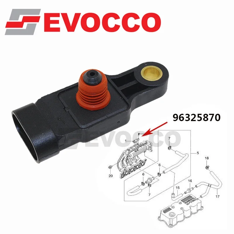 NTK MA0177 Sensore Pressione Assoluta Collettore Per Auto - Qualità OE, Sostituzione Diretta