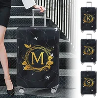 Luggage Cover Thick Elastic Luggage Protective Covers Print Wreath Series  for 18-32 Inch Suitcase Covers Travel Accessories 1