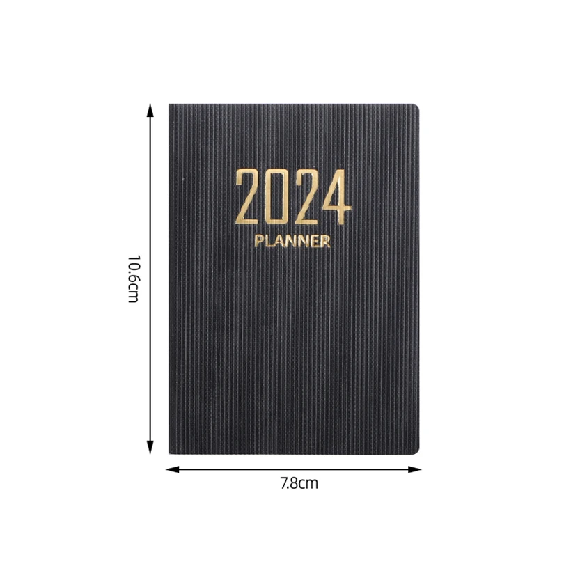 Mini agenda 2024, carnet de poche, licence Cuaderno, liste de tâches  hebdomadaires, journal intime, accessoires de bureau - AliExpress