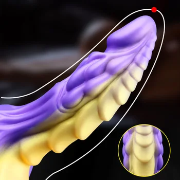 Dragon Dildo Silicone Realistic Dildo With Strong Suction Cup Monster Penis Anal Plug Adult Sex Toy For Women Hand-free Toys 6