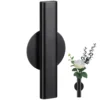 Vases Wall Mounted Flower Hanging Pot Mini Tube The Flowers Metal Decor Holder Black 1