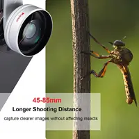 Kase Upgraded HD Master Macro Lens Plus for iPhone Samsung Android with Long Focus Distance 45-85mm 3