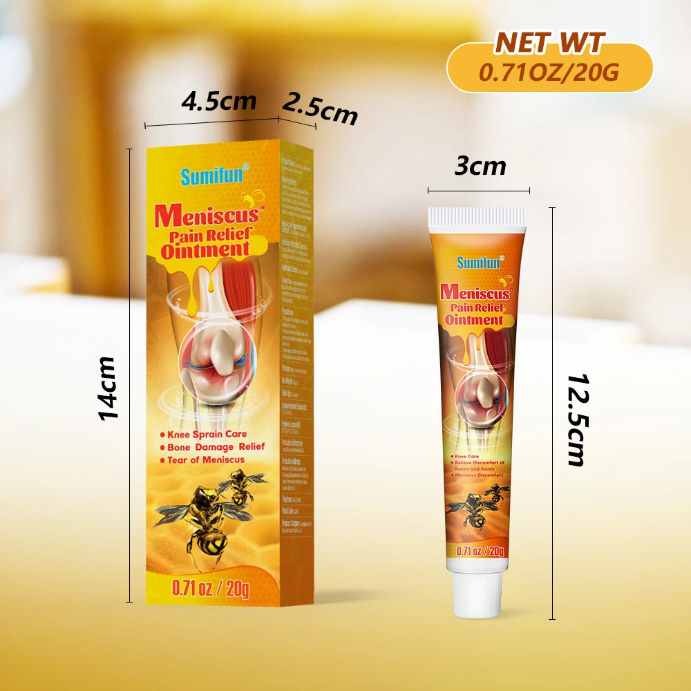 Knee Pain Relief Cream Pain Relief Cream 5Pcs Bee Venom Analgesic Ointment