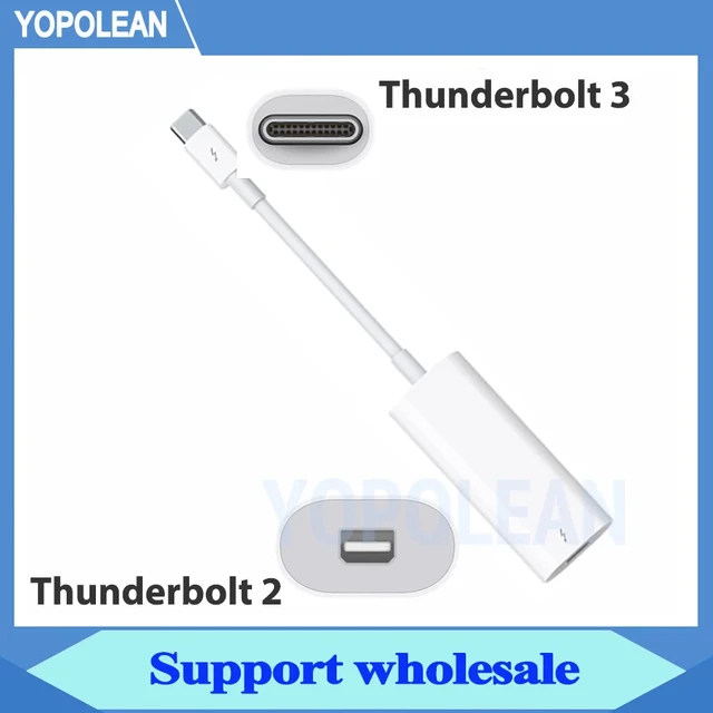 1pc Thunderbolt 3 To Thunderbolt 2 Adapter Type C Cable USB For