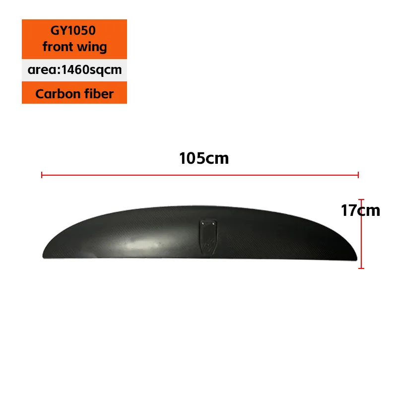 Water sports Surf carbon fiber front wing accessories GY Series Multiple sizes hydrofoil efoil blade for sale