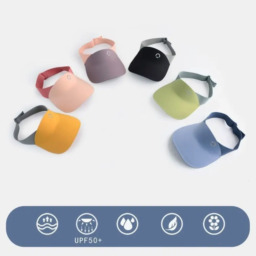 Korean Style Seamless Sun Hat Contrast Color Shading Hat Summer Kid Sunhat Anti-UV Sun Hat Children's Empty Top Cap Girls