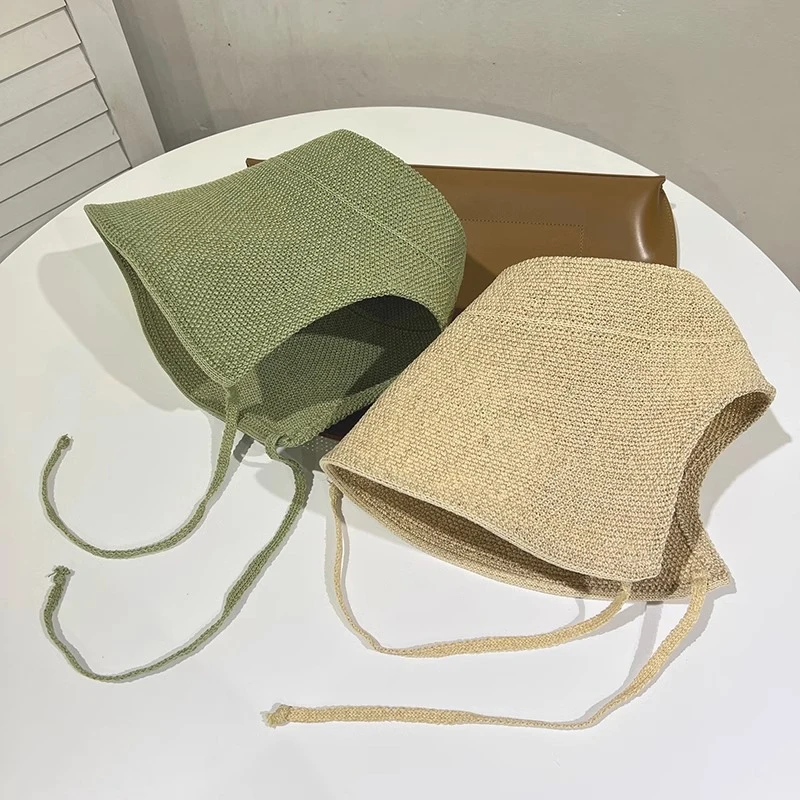 Cappello da sole in lino a tesa larga donna estivo regency_voghion.com