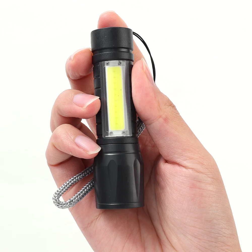 Mini USB Charging LED Flashlight led flashlight mini flashlight led flashlights mini led flashlight led torch light 3 Modes Portable Strong Light Zoom Torch Outdoor Camping Lamp Lantern Waterproof Flashlights
