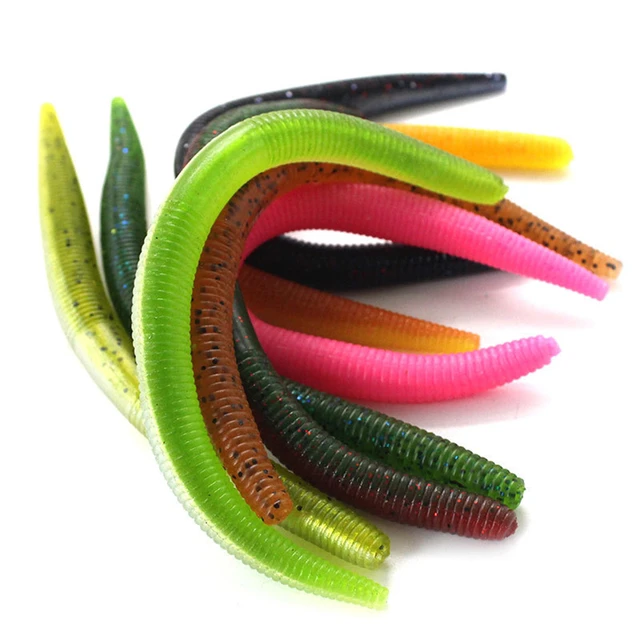 10pcs/lot Fishing Soft Lure Silicone Baits 14cm 10cm Soft Swimbait Worm  Artificial Wobblers For Bass
