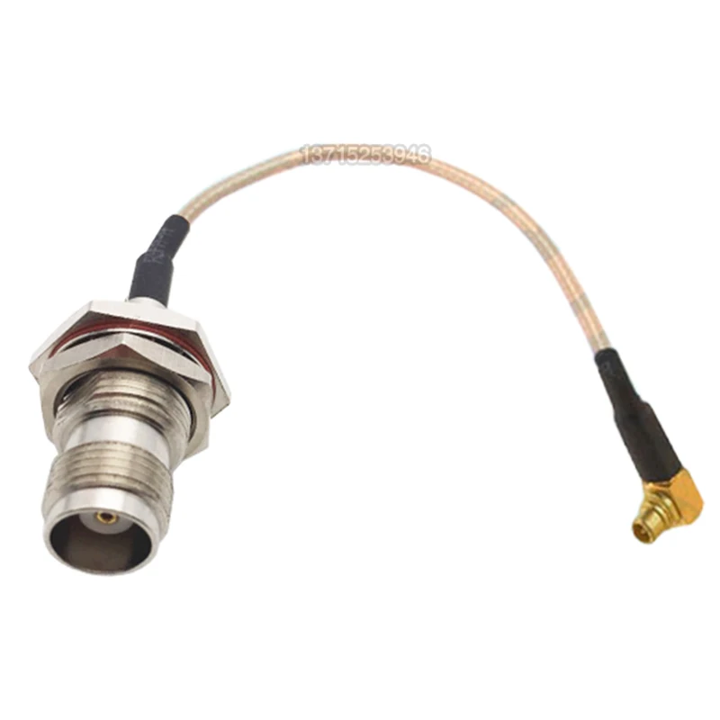 MMCX Male Plug Right Angle to TNC Female Jack Waterproof RG316  MMCX-JW RF Coaxial Pigtail Jumper Low Loss Cable 1x pcs tnc male to rp sma rpsma male plug pigtail jumper rg316 extend cable rf connector tnc to rp sma rpsma low loss