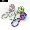 1PC Dog Toy Carrot Knot Rope Ball Cotton Rope Dumbbell Puppy Cleaning Teeth Chew Toy Durable Braided Bite Resistant Pet Supplies 5