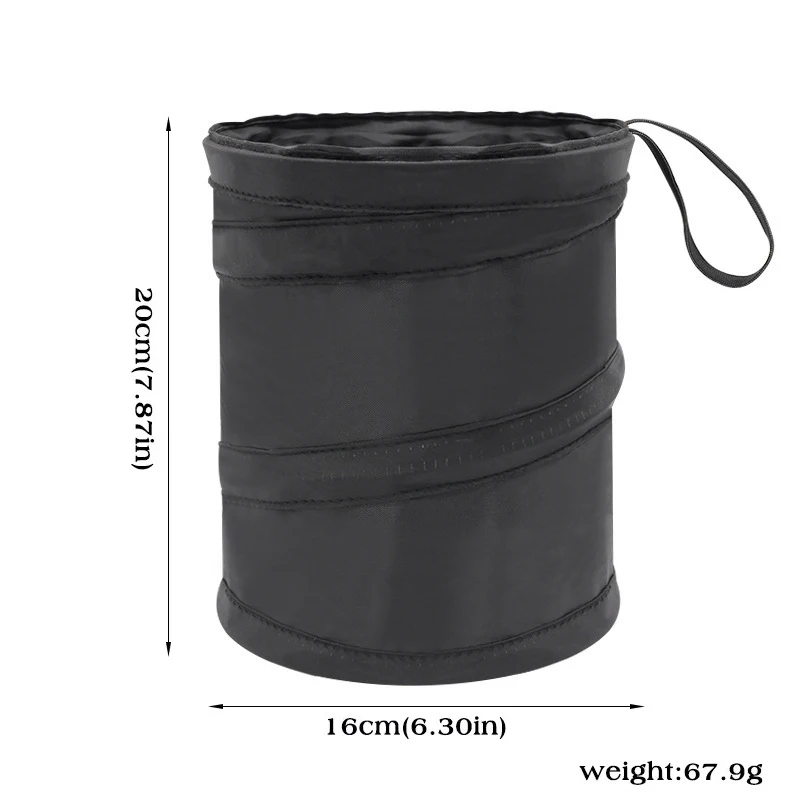 Car Garbage Bag Car Trash Can Portable Garbage Bin Foldable Pop-up Waterproof Bag Waste Basket Interior Accessories