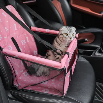 Pet Dog Car Carrier Seat Bag Waterproof Basket Folding Hammock Pet Carriers Bag For Small Cat Dogs Safety Travelling Mesh bag