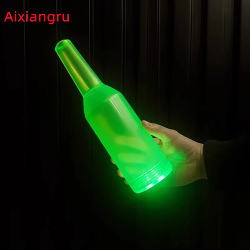 Aixiangru-Wolf Totem White Bartender Bar Show Throw Bottles Strong and Unbroken Fluorescent Green Bar Accessories bar throw bottles