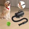 2200W Professional Pet Grooming Dryer, Adjustable Wind Speed, 4 Nozzles, Rust-resistant, Low Noise 55-70dB for Dogs/Cats 1