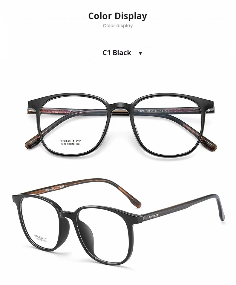 YIMARUILI 2025 Neue Retro Oval Männer und Frauen Kleine Größe Brillen Rahmen Mode Trend TR90 und Acetat Optische Gläser 7325 – Detail 15