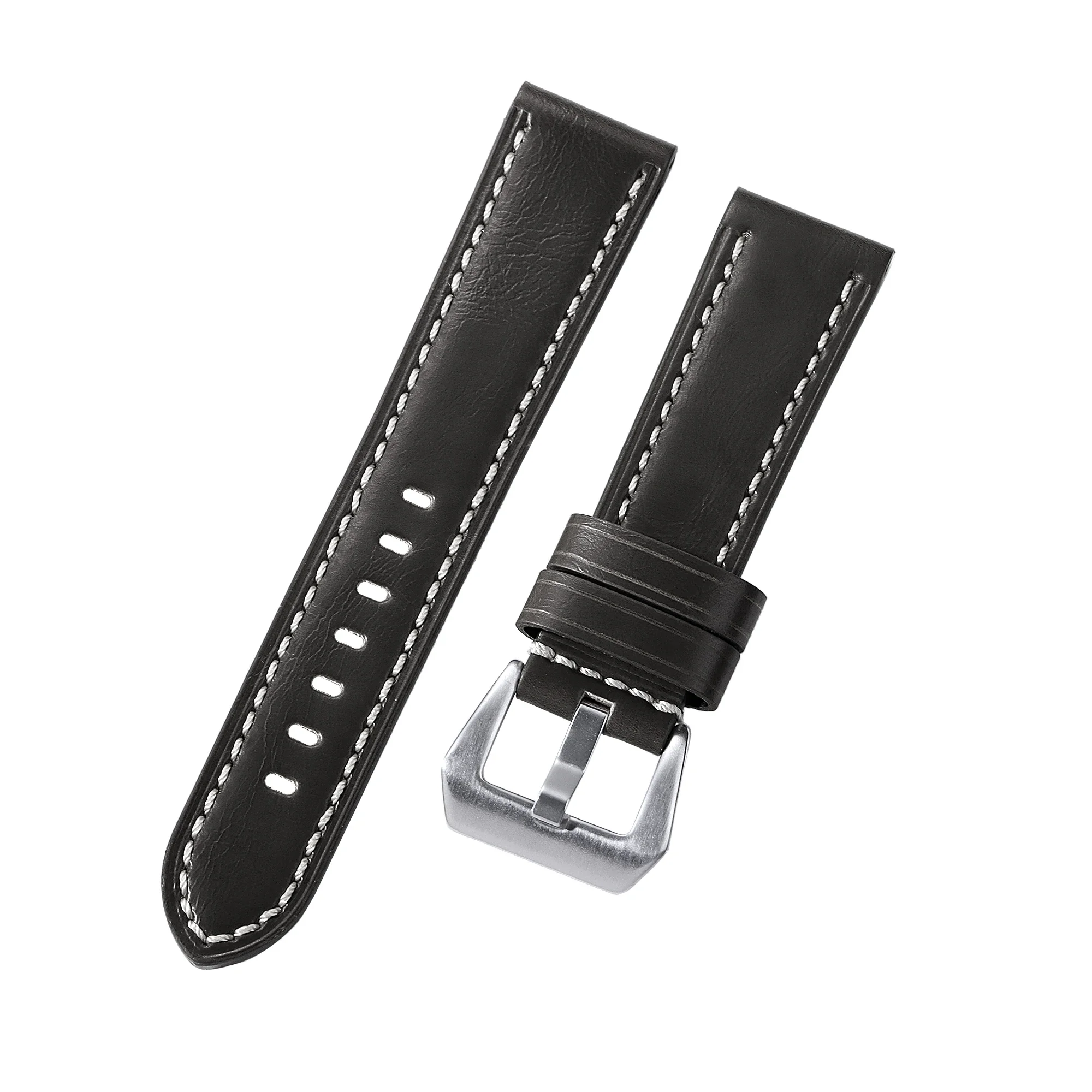 Vintage Crazy Horse Leather Watchband Bracelet – Unisex Wristbelt in Various Sizes