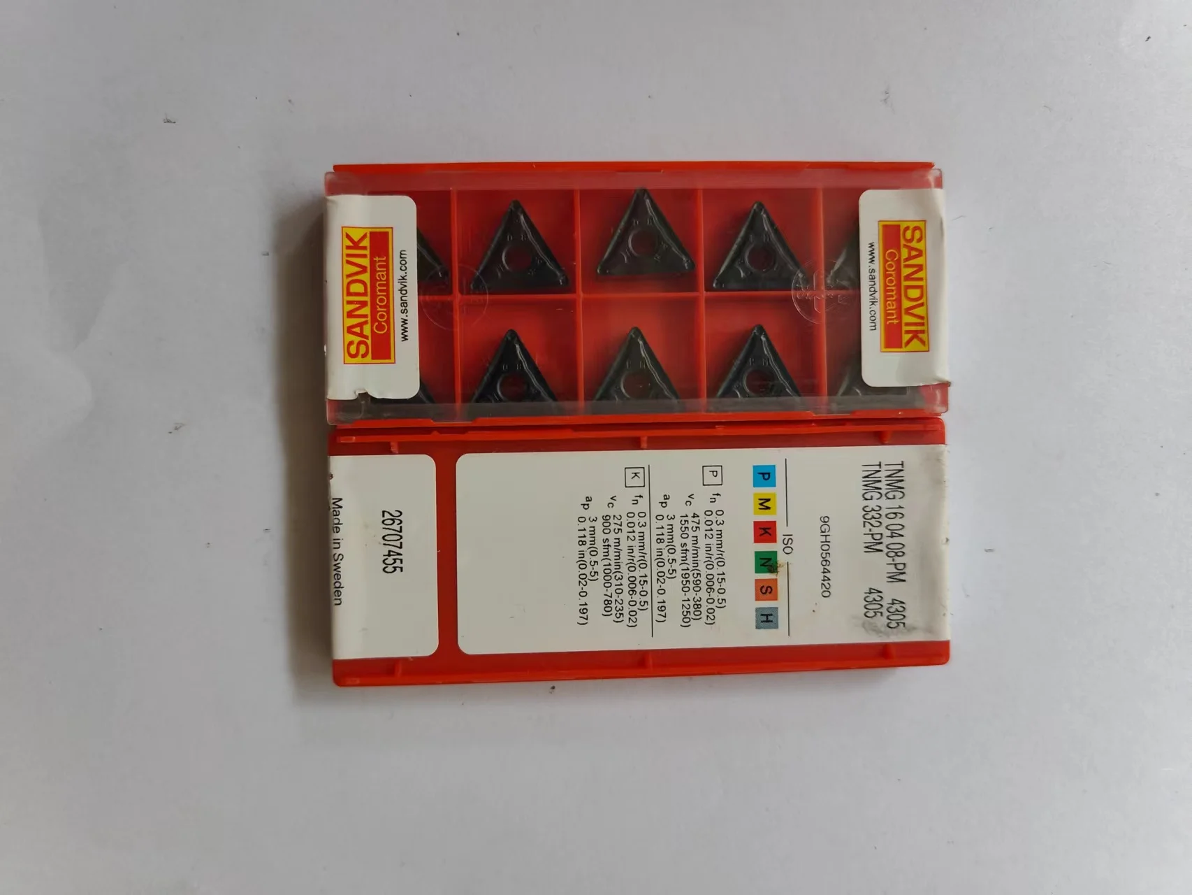 

TNMG332-PM TNMG160408-PM 4305 Carbide Inserts 10Pcs