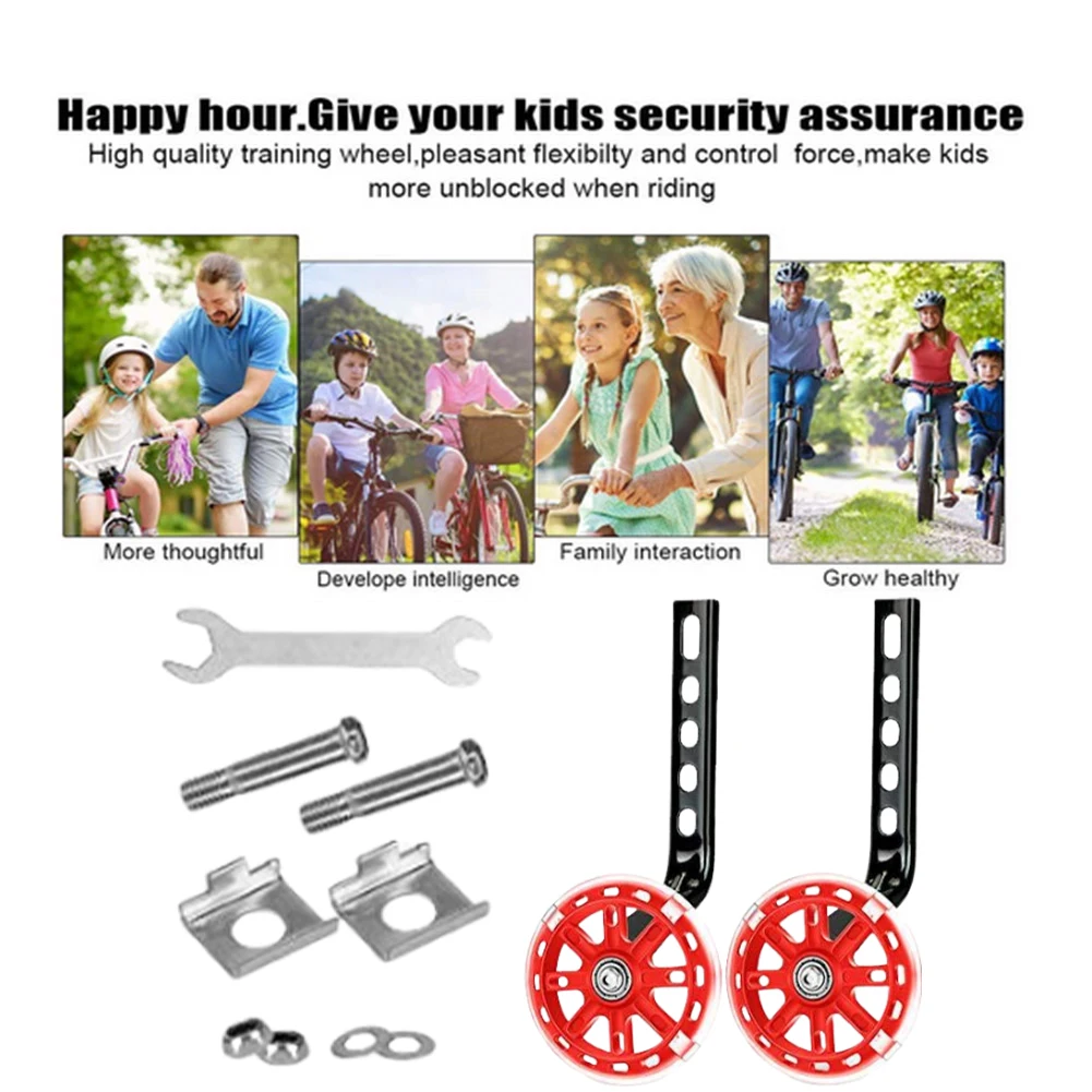 Description Picture 4 of itemChildren Bicycle Auxiliary Wheel 12/14/16/18/20 Inch Kids Bike Training Wheels Side Balance Wheel Bicycle Stabiliser Mounted Kit