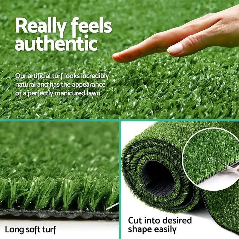 Artificial Grass Turf Rug, Indoor Outdoor Fake Grass Mat for Dogs, Pets, Synthetic Lawn for Patio, Playground,