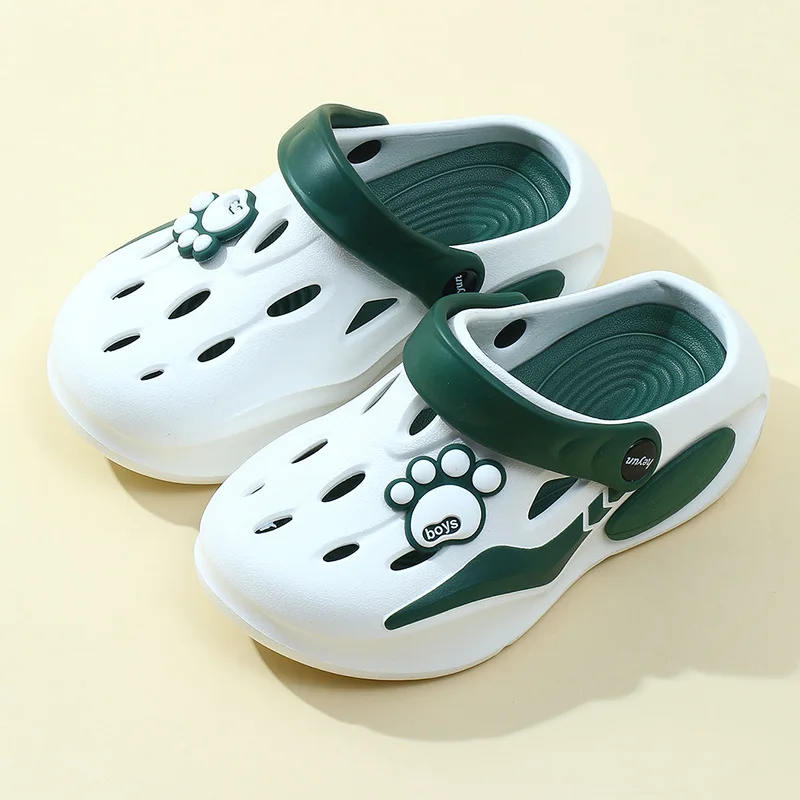 white And green