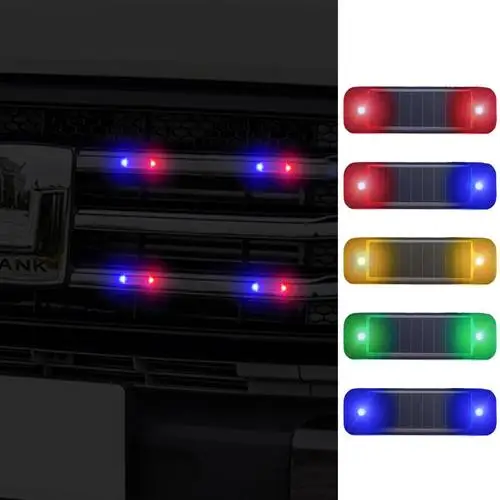 Solar strobe warning light mini easy installation multifunctional