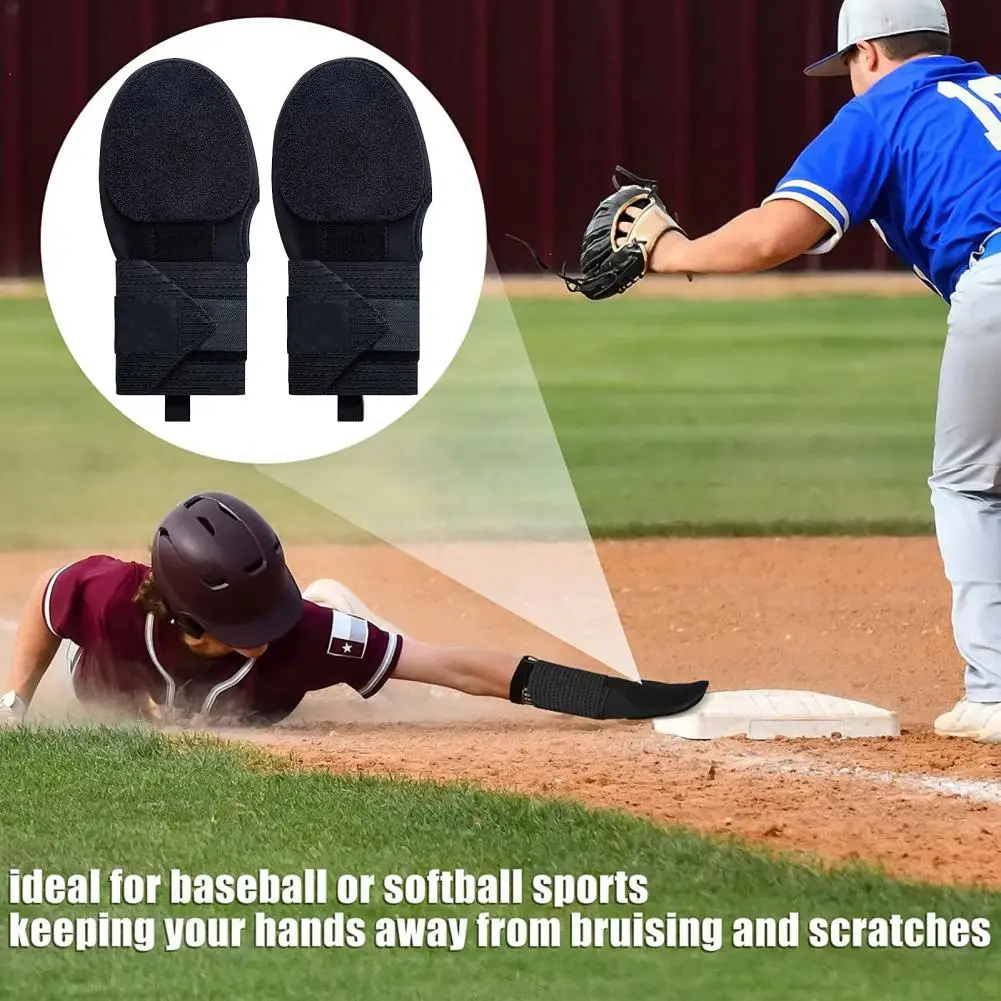 Baseball Glove Adjustable Baseball Sliding Mitt with Extra Thick Fastener Tape Softball Protective Glove for Wrist Protection