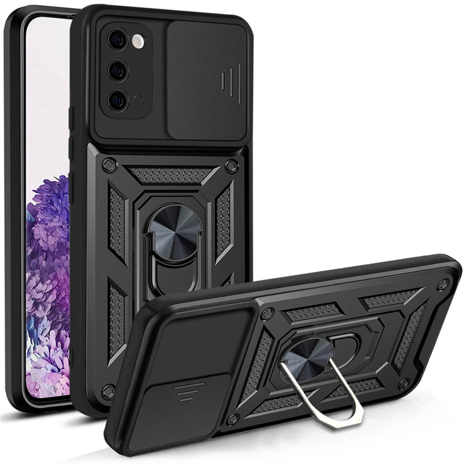 Shockproof Armor Phone Case with Car Holder – Enhanced Protection