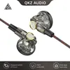 QKZ MDR Flat-Head Headphones 16MM Large Dynamic HIFI Bass Sport Earbuds Music Wired Earphones 3.5MM AUX Headset In Ear With Mic 1