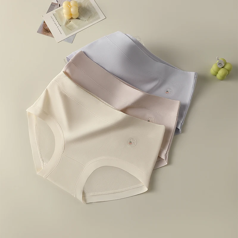 Dreieckiges Höschen-Set, hohe Taille, Höschen, Damen-Baumwoll-Slip, sexy Dessous, Unterwäsche, Unterhose, nahtlose Basic-Dessous – Detail 13