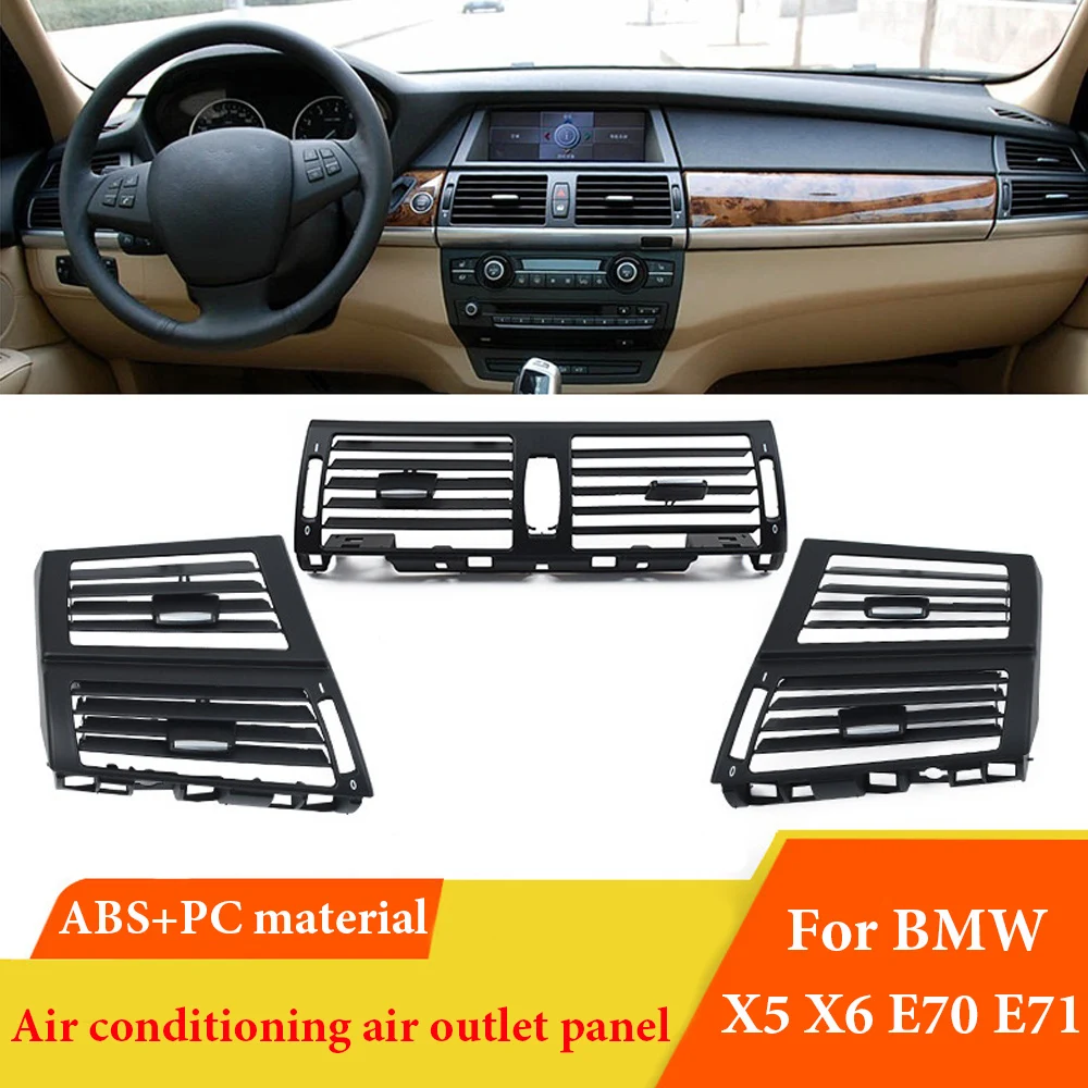 

Car For BMW X5 X6 E70 E71 E72 2007-2013 Front Rear AC Conditioner Air Vent Outlet Cover Panel Replacement