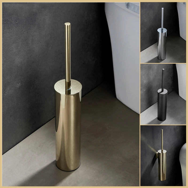 Golden Toilet Brush Holder Wall Mount Stainless Steel Bathroom Cleaning Tools Toilet Brushes For Bathroom Organization WB8708 bathroom accessories,toilet brush holder