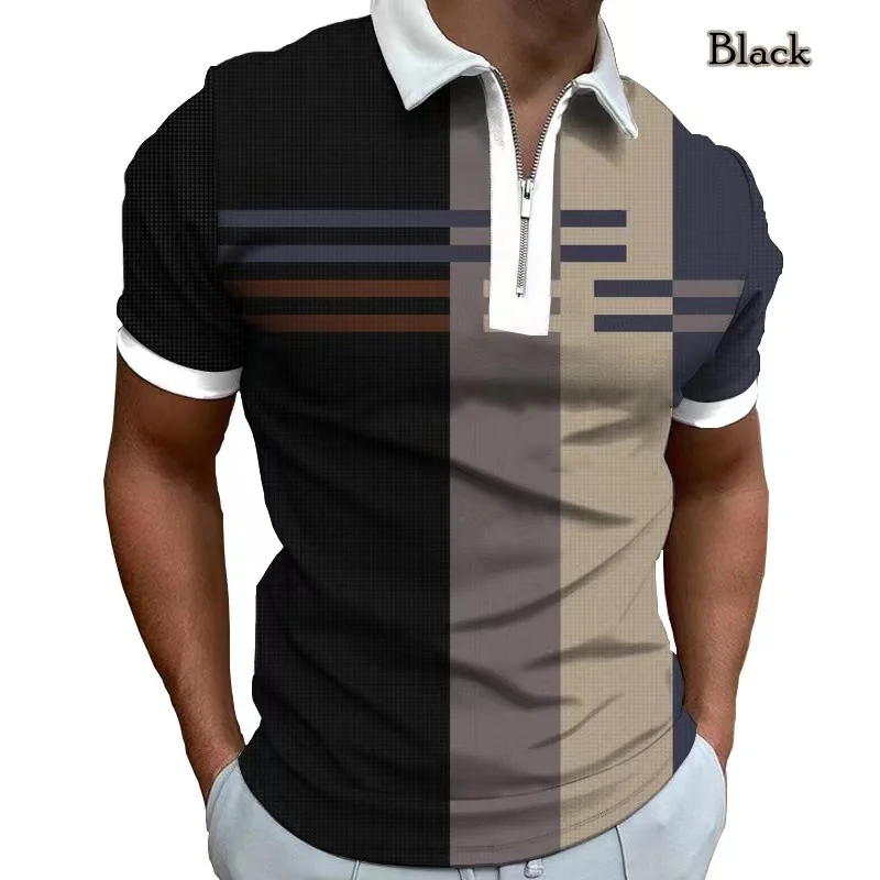 

2023 Summer Men Print Polo Men Shirt Short Sleeve Polo Shirt Print Polo New Clothing Summer Streetwear Casual Fashion Men tops