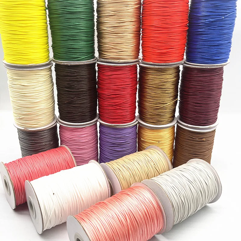 Waxed Cord 0.8mm 10meters Waxed Cord String Strap Necklace Rope Beads for Jewelry Making DIY Handmade Bracelet