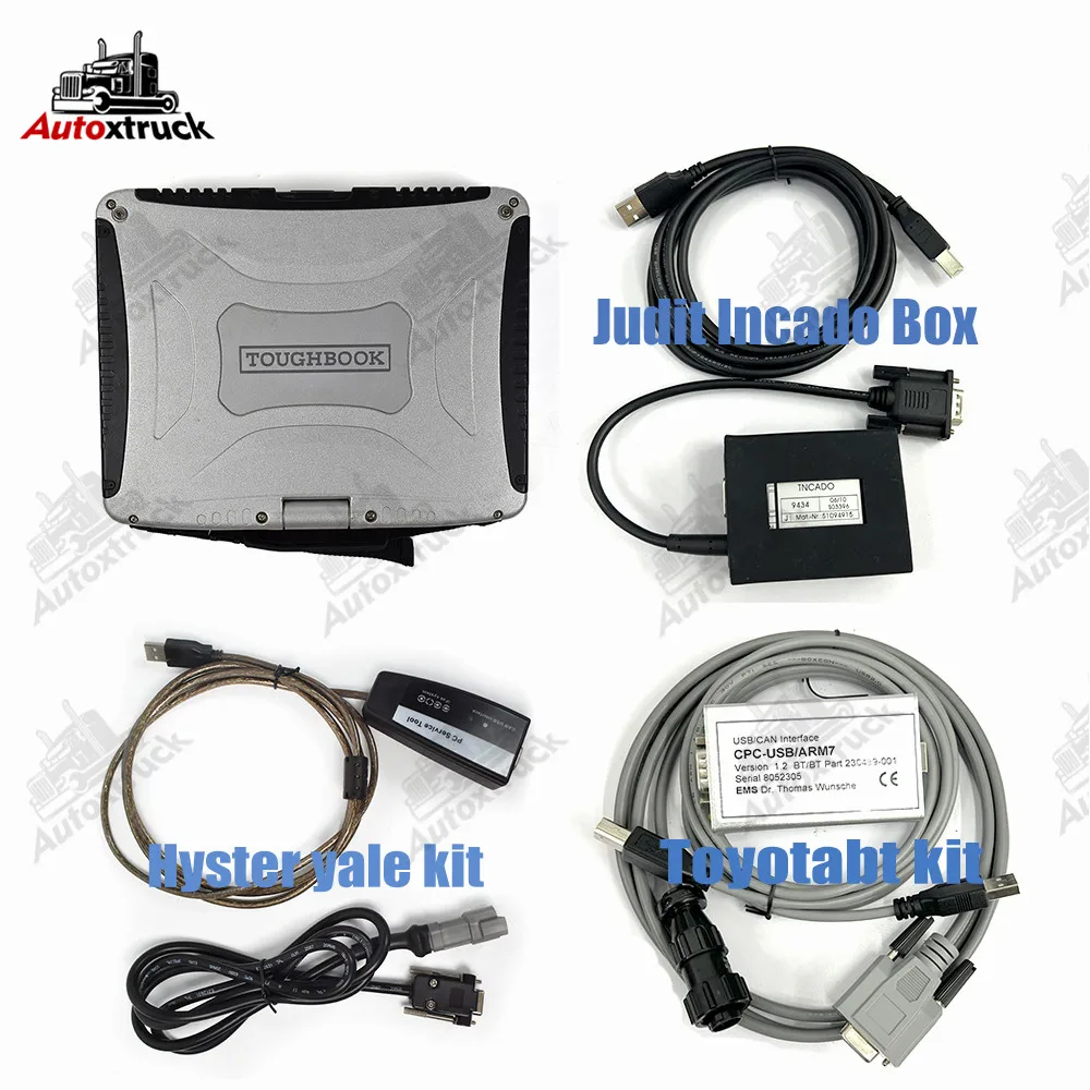 

CF19 Laptop Forklift Full Judit Incado Box Jungheinrich 4 For Toyota BT hyster parts service for Yale Diagnostic tool Interface