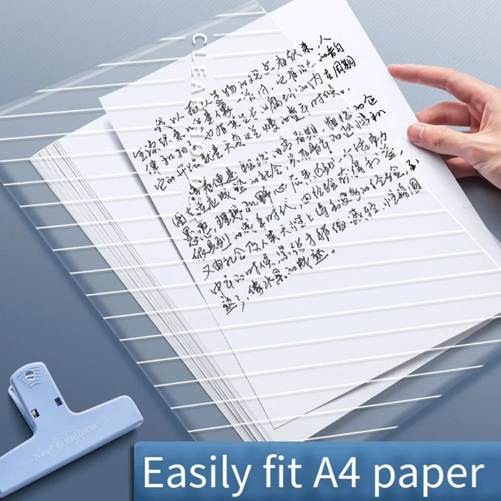 10Pcs A4 File Bag Plastic Documents Filing Storage Student Organizer Information Pocket Folder