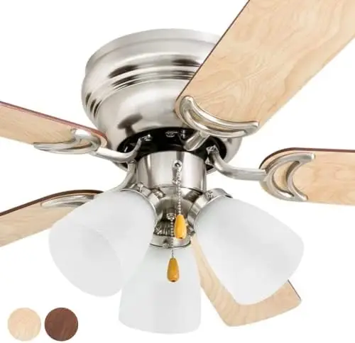 

Whitley Hugger Ceiling Fan, 42, Bright Brass