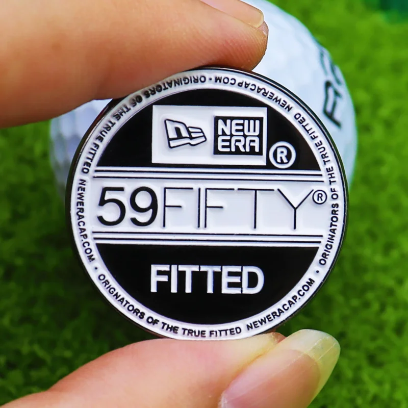 New creative metal enamel ball marker with golf accessories