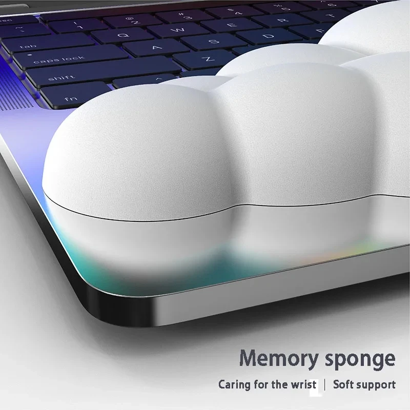 Mouse pad with wrist rest keyboard cloud anti-slip memory foam desktop office gamer mouse wrist rest