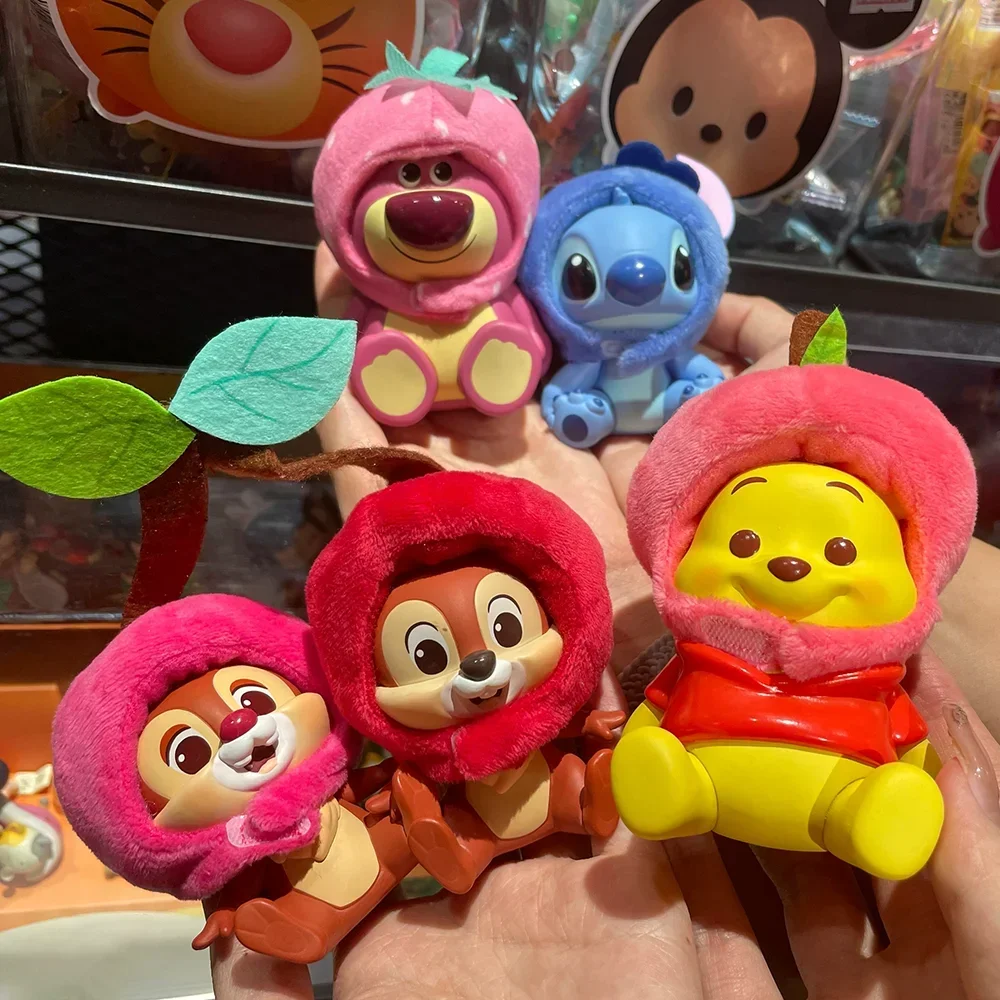 

Disney Fruit Headgear Series Blind Box Kawaii Anime Figure Stitch Alien Mystery Box Model Doll Collectible Toys Birthday Gift