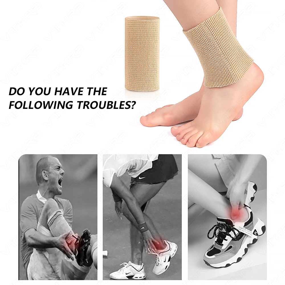Nylon Ankle 1PC Support Elastic Protection Wrap Sprain Fasciitis Ankle Brace Sleeve for Running Sports Fitness Soccer Basketball for ankle brace