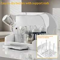 Baby Bottle Storage Organizer Large Baby Bottle Organizer with Cover Dust-Proof Containers for Pump Feeding Pantry Countertop