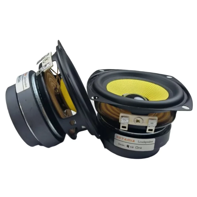 SOTAMIA 2Pcs Inch Waterproof Speaker Ohm 10W DIY Audio