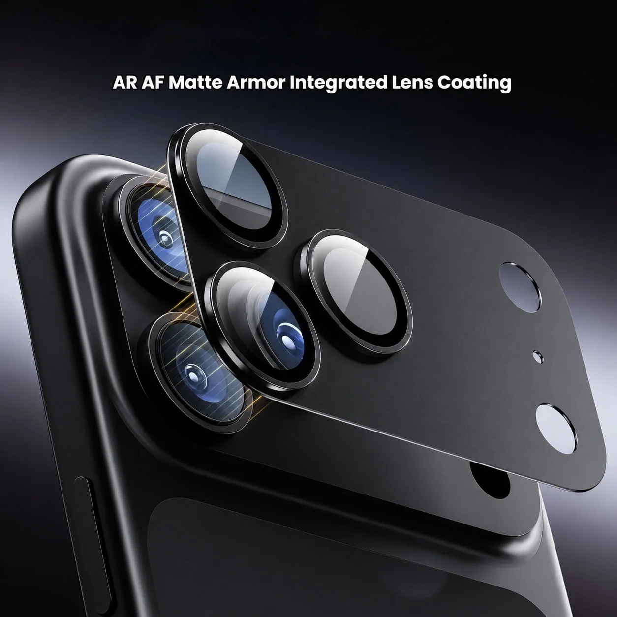 Premium Camera Lens Protector with Strong Adsorption - Metal-Tempered Glass Full Protective Cover